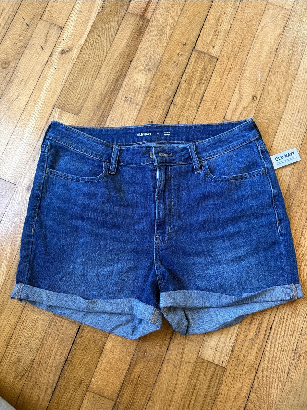 Old Navy Blue Roll-Cuff Denim Shorts